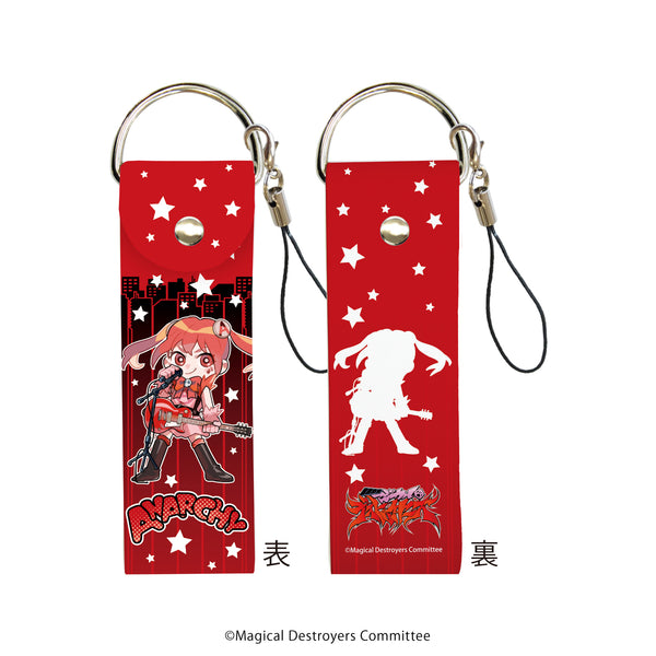 『魔法少女マジカルデストロイヤーズ』ビッグレザーストラップ 01/アナーキー(ミニキャライラスト)